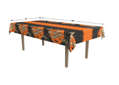 Beistle Halloween Table Cover _ Witch _ Happy Haunting _ Party Decor_Oh What Fun