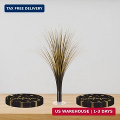 Beistle Plastic Metallic Black And Gold Spray Centerpieces For Happy New Year De