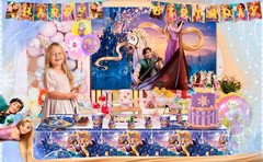 Rapunzel Princess Birthday Party Supplies,Princess Party Decorations & Tableware