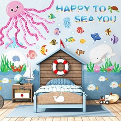 Ocean Bulletin Board Decorations Under The Sea Classroom Summer Fish Cutouts