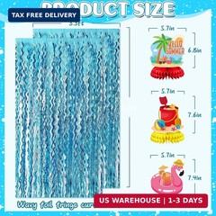 Summer Party Decorations, Beach Pool Theme Party Decor Include Hello Summer Bann