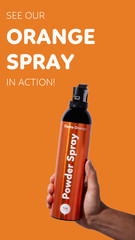 Orange Smoke Bomb Powder Cannon – Biodegradable Gender Reveal Fire Extinguisher