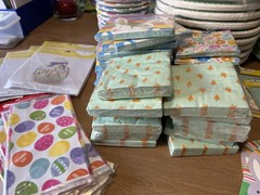 Buffet Dessert NEW Table Easter Paper Plates Napkins Party Supplies HUGE LOT bag
