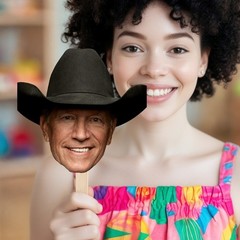 George Strait Big Head Cutout, Funny Party Prop, Concert Fan Gift
