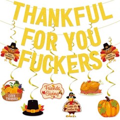 Thanksgiving Decorations, Friendsgiving 1 inch x 1 inch, Gold 2