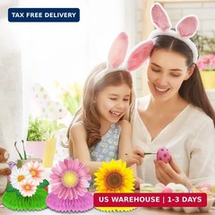 10 Pieces Spring Sunflower Honeycomb Centerpiece Flower Table Decoration Spring