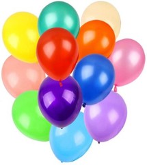 120 Assorted Color Balloons 12 Inches 12 Kinds of Rainbow Party Latex Balloons,