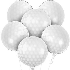 KatchOn White Foil Golf Balloons – 18 Inch | Golf Ball Balloons for Hole in O…