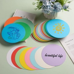 144 PCS Assorted Color Round Cutouts 6 Inch Circles Classroom DIY Kids Craft