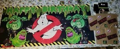Ghostbusters Party Supplies, Fabric Banner, Cups, Goodies And Goodie Boxes
