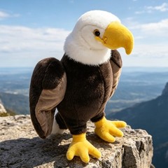 Bald Eagle Stuffed Animal Plush Toy Soft American Eagle Plush for Kid Home Decor