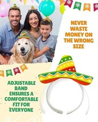 Sombrero Headband Hats, 9 Pack – Cinco De Mayo Party Supplies Decorations Fiesta