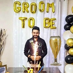 Gold Bachelor Party Decorations | Groom To Be Banner, Satin Sash & Fringe Curtai