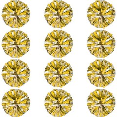 12 Pcs Cheerleading Pom Poms Bulk, Plastic Metallic Foil Cheer Hand Flowers, …