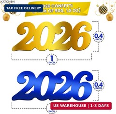 KatchOn, Blue and Gold Graduation Decorations 2026 – Pack of 500 | Graduation Co