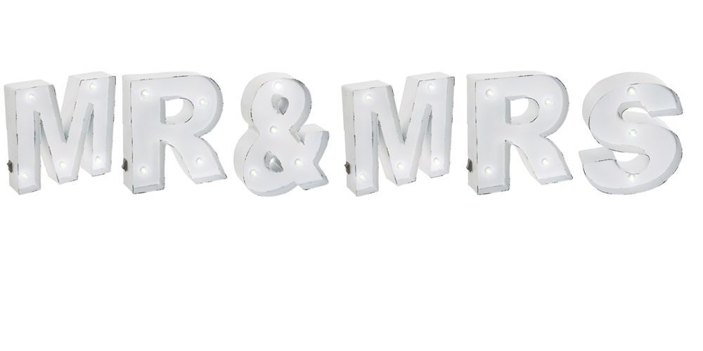 Mr & Mrs Wedding LED Light – Wall Mounted – NEW Decoration