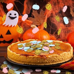500PCS Fall Gender Reveal Decorations Pumpkin Confetti Baby Shower Gold Blue