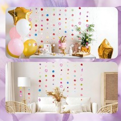 6 PCS Artificial Flower Garlands Hanging Decorations, Floral Hanging Backdrop…