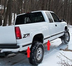 Replacement Chrome Side Body Trim Molding for 1988-1998 Quarter Roll – 80″