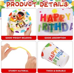 Rainbow Dot Disposable Tableware Collection