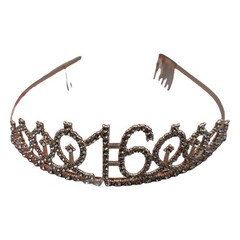 Sweet 16 Birthday Party Decorations Set Rose Gold Balloons Tiara Sash Candles