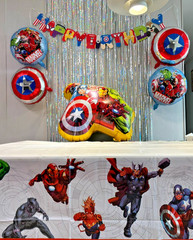 Marvel’s birthday party decorative balloon set Korean version