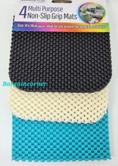 Placemat Non Slip Lineer Coaster Multipurpose Grip Mat Coffee Table 14x14cm