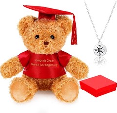 3 Pcs 2026 Graduation Gift Set Include Graduation Plush Bears Inspirational C…