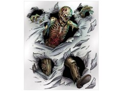 Zombie Halloween Decorations Set Mural Hands Wall Decor Tombstone Cutouts Party