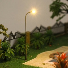 1:50 Scale Model Railway Lamp DC/AC 3V Kit Light Post Street Warm White