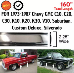 160″ Chrome Side Body Trim Molding for 1973-1987 Chevy GMC C K V Pickup Trucks