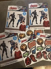 Bundle Marvel Avengers Birthday Party Scene Setters And Vinyl Cut Outs. Lot Of 7