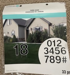 Celebrate It Number Yard Large Signs 13-15 inches