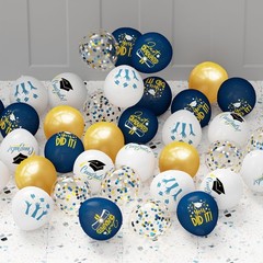 2026 Graduation Party Decorations, 68pcs Graduation Balloons Blue and Gold Gr…