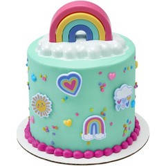 Joyful Sunshine Cupcake Toppers, 24 Colorful Cupcake Rings For Birthday Parti…