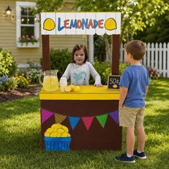 Lemon Fruit Ade Play Store Cardboard Stand-Up Coloring Activity 58″H x 35″L #489