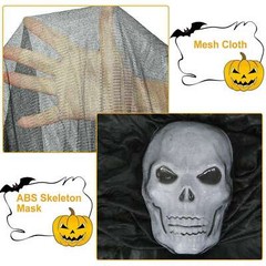 10.8′ Halloween Haunted House Ghost Hanging Decoration Skeleton Skull Home Decor