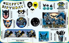 Batman Birthday Party Decorations Tableware Set Dark Knight Masks Plates Balloon