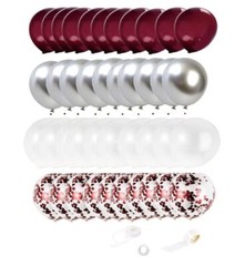 Graduation Party Decorations Maroon Silver 2024/Burgundy Graduation Decoratio…
