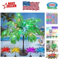 Compact 28 Color LED Palm Tree – Perfect Table Decor for Parties & Holidays