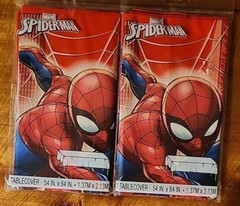 Marvel SPIDER-MAN Plastic Tablecovers (2 Packs)54 X 84 in Birthday Party Decor