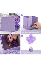 Hot Air Balloon Table Centerpiece (2 or 4 Sets) Purple
