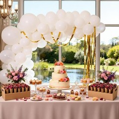 Wedding Confetti Cone Stand Box with Dried Rose Flowers(6 Litres), Includes 2…