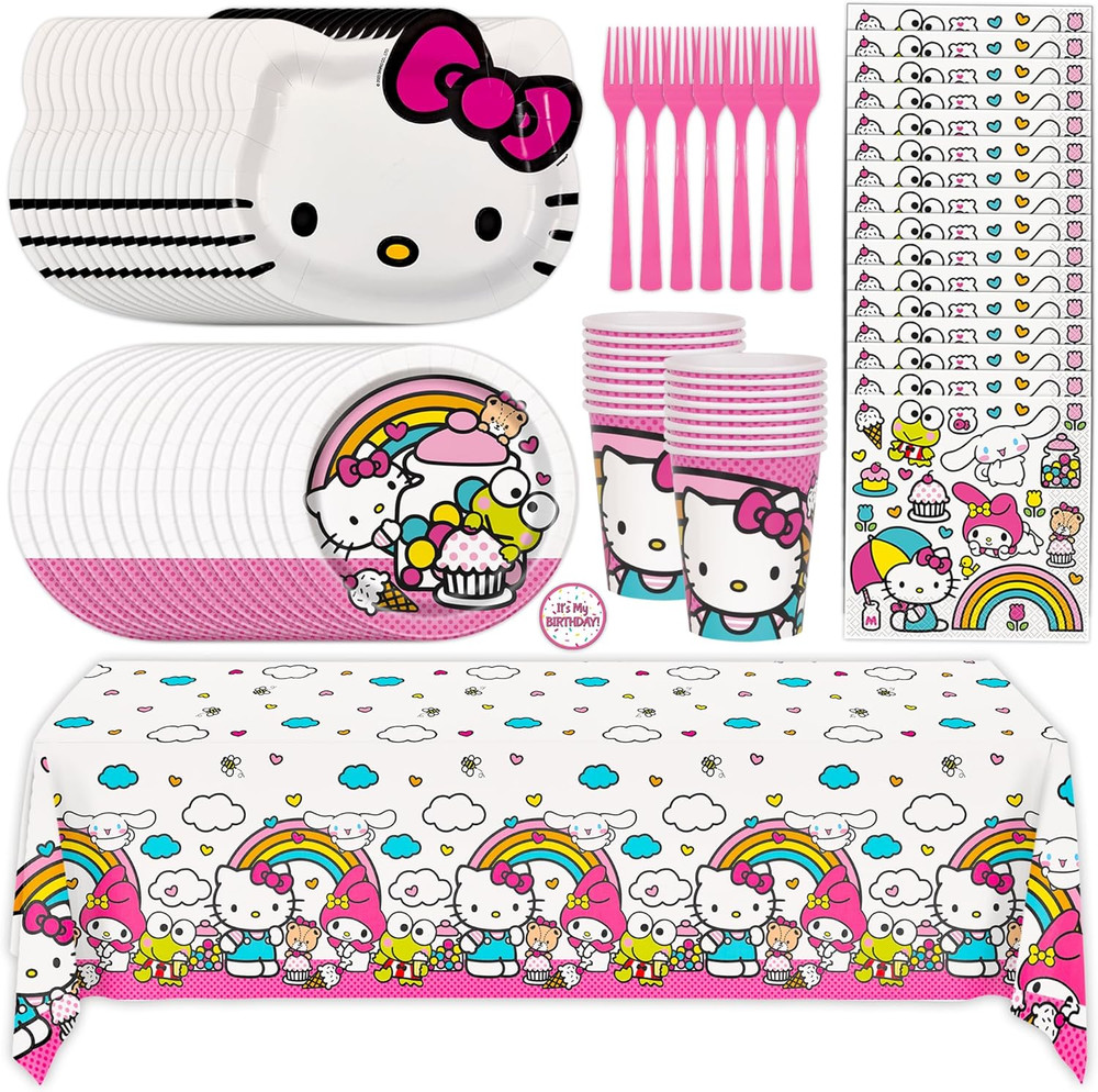 Hello Kitty Birthday Decorations & Party Supplies | Hello Kitty Plates and Napki