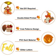 Fall Party Decorations Supplies – NO DIY – Autumn Home Decor Set Include Glit…