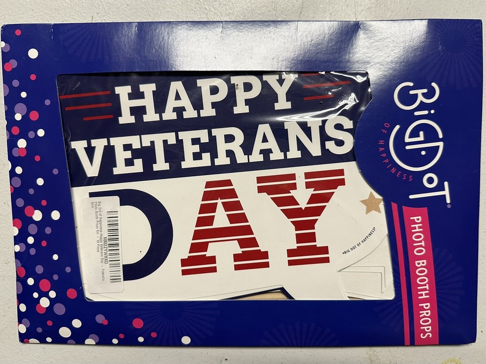 Big Dot of Happy Veterans Day Photo Booth Props Kit Free Shipping