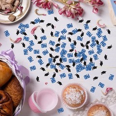 120 PCS Congrats PhD Dr PHinally Done Graduation Glitter Table Confetti
