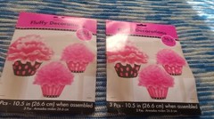 Amscan Pink, Black Deluxe Fluffy Decorations Set