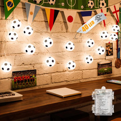 Brightown Soccer Ball String Lights, 20.8FT 40LEDs Light Up Soccer Balls Battery