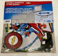 JUSTICE LEAGUE HEROES UNITE SUPERHERO PARTY ~ Jumbo & Mini 2 Pack Banner Kit NEW